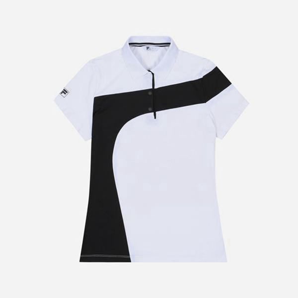 Camisas Polo Fila Mujer Blancas - Golf Single S/S - España 048376NTD